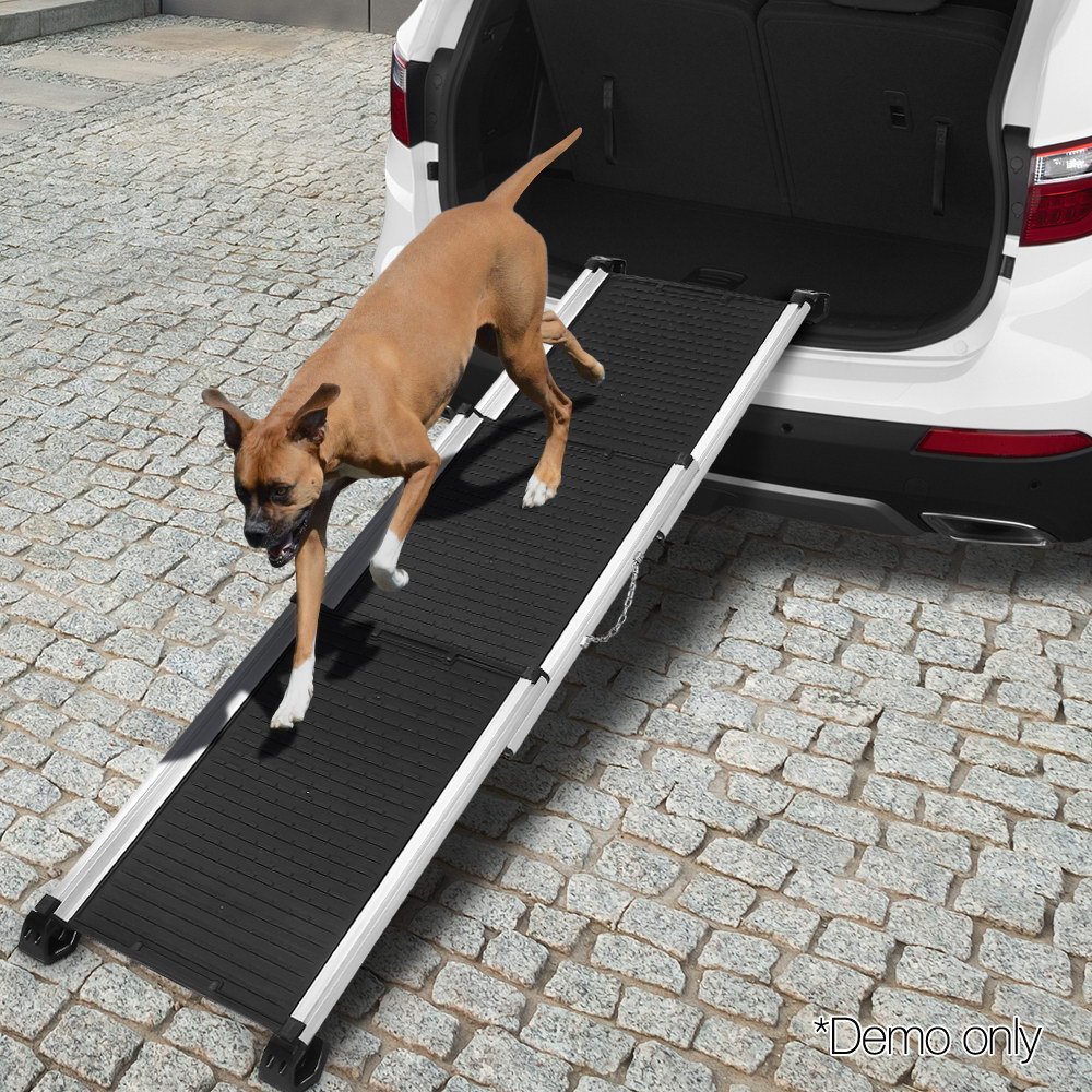 i.Pet Dog Ramp Pet Stairs Steps Car SUV Foldable Portable Ladder Adjustable - Image 8