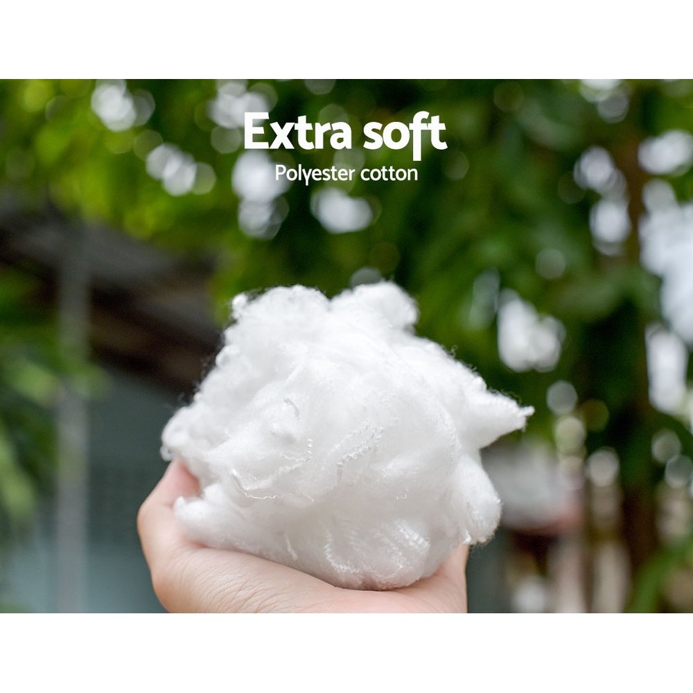 i.Pet Pet Bed Dog Cat 110cm Calming Extra Large Soft Plush Light Charcoal - Image 5