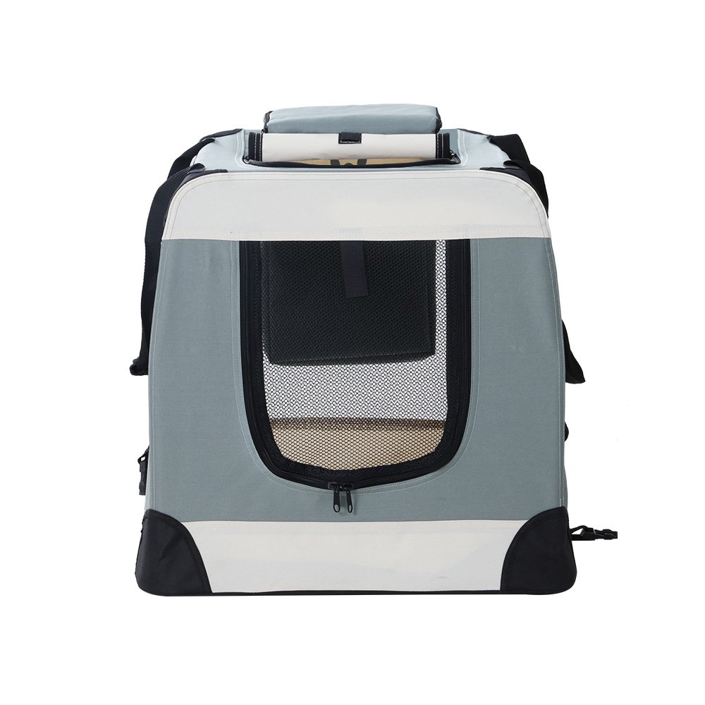 i.Pet Pet Carrier Soft Crate Dog Cat Travel 70x52CM Portable Foldable Car Large - Image 12