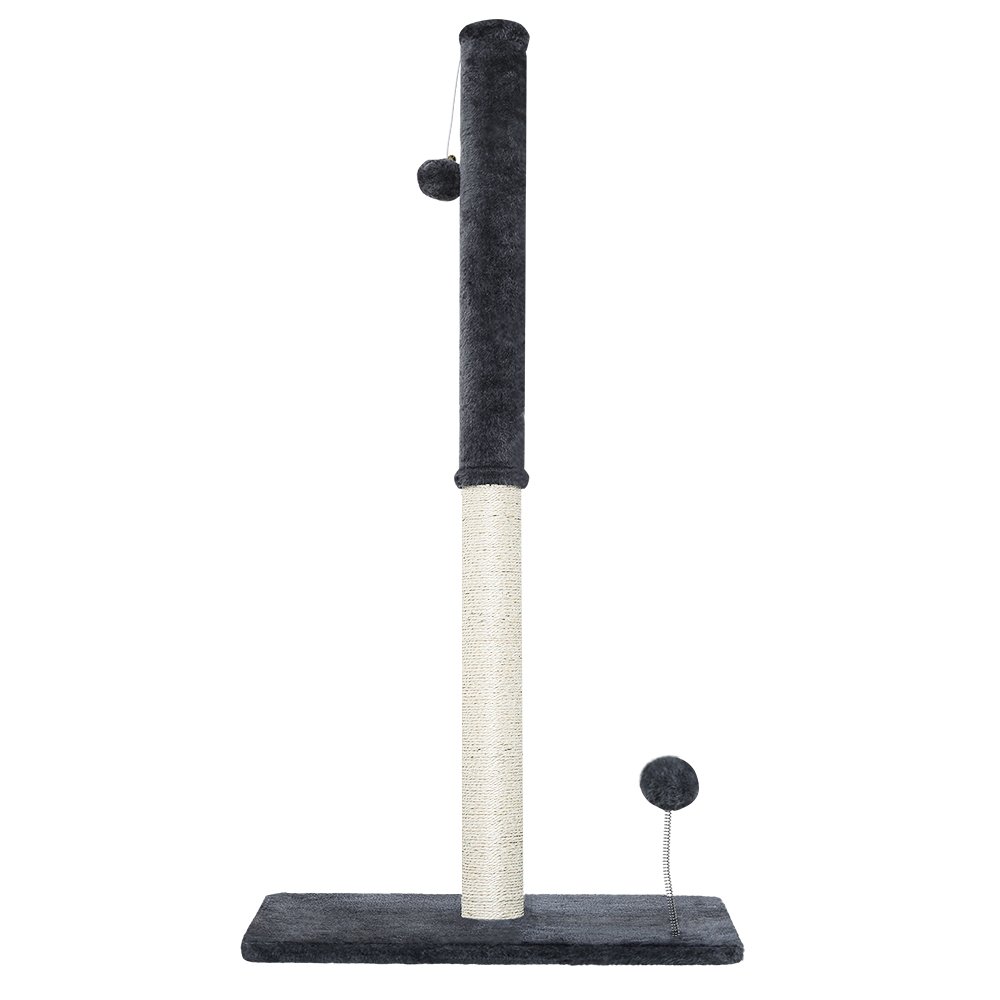 i.Pet Cat Tree 105cm Scratching Post Scratcher Tower Condo House Hanging toys Grey - Image 3