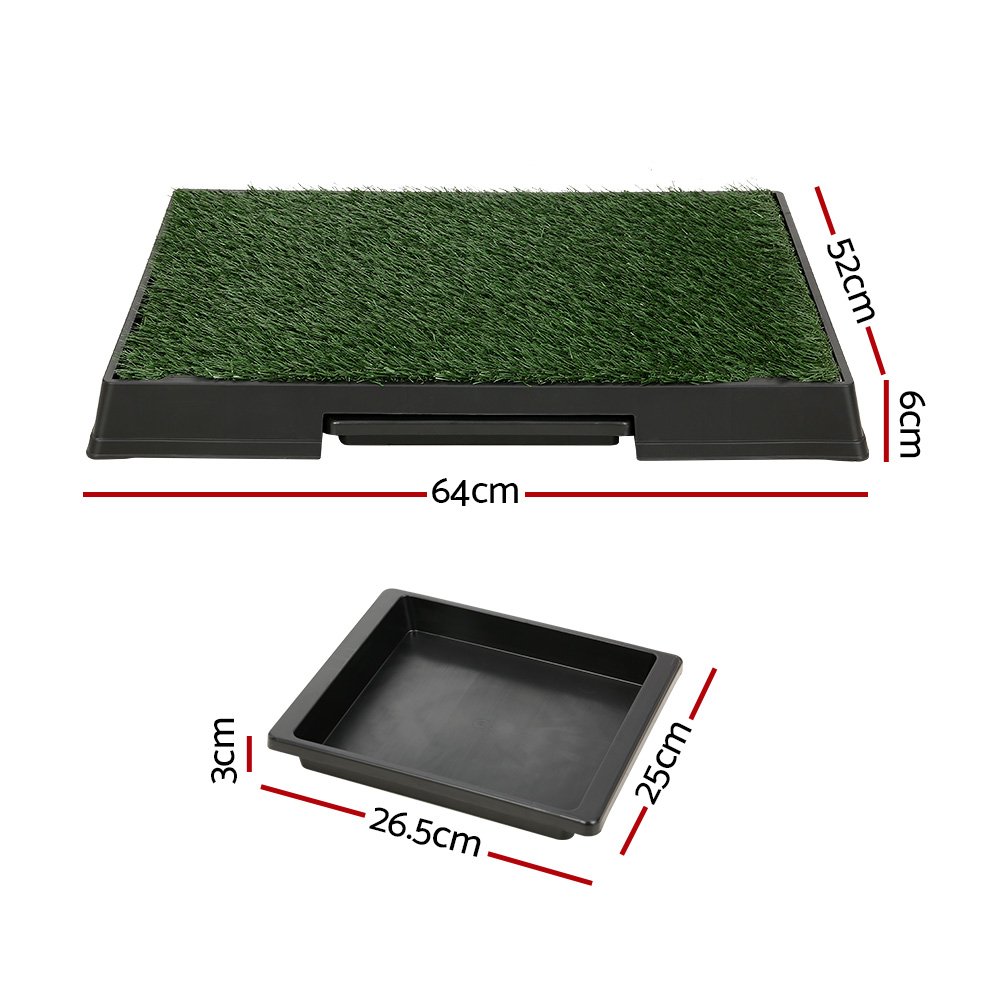 i.Pet Pet Training Pad Dog Potty Toilet Large Loo Portable With Tray Grass Mat - Image 2