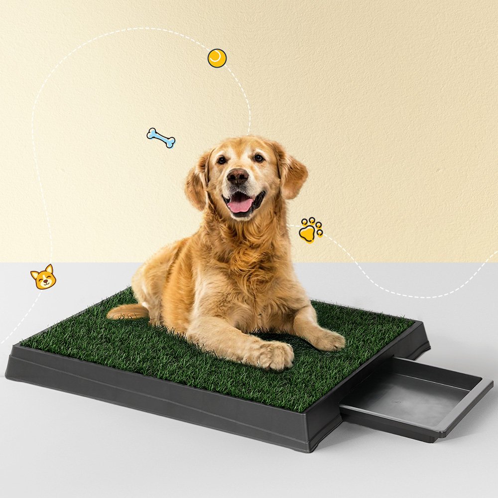 i.Pet Pet Training Pad Dog Potty Toilet Large Loo Portable With Tray Grass Mat - Image 7
