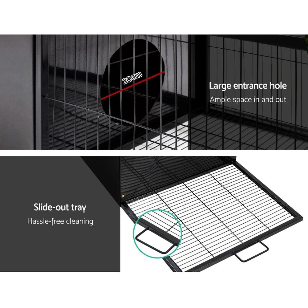 i.Pet Rabbit Cage Hutch 162x60cm Enclosure Metal - Image 6
