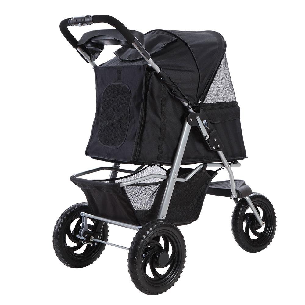 i.Pet Pet Stroller Dog Pram Large Cat Carrier Travel 3 Wheels Foldable Pushchair - Image 3