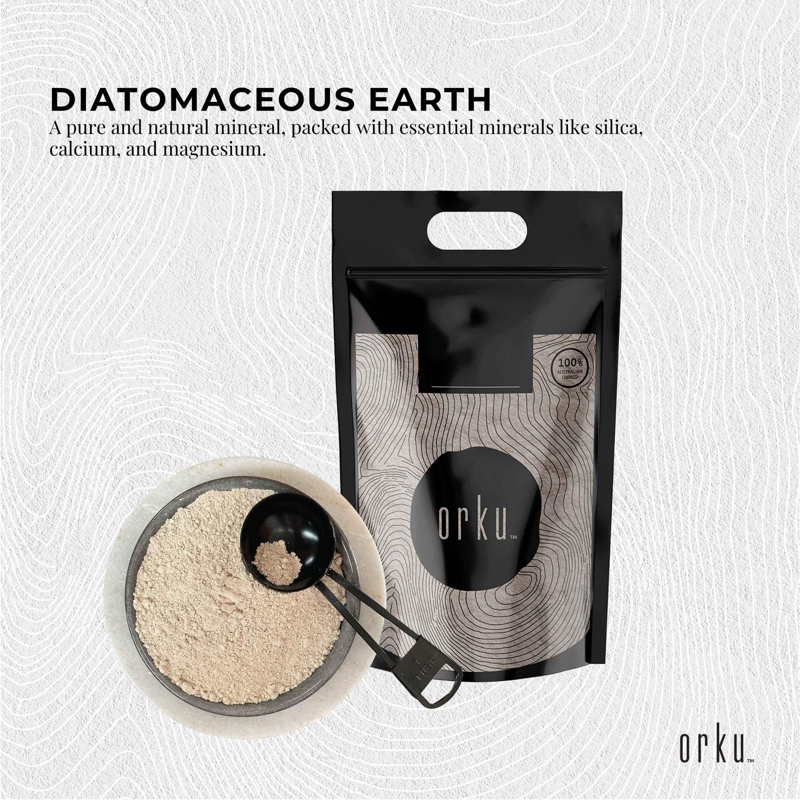 Orku 20Kg Fossil Shell Flour - Livestock Garden Diatomaceous Earth Bulk - Image 5