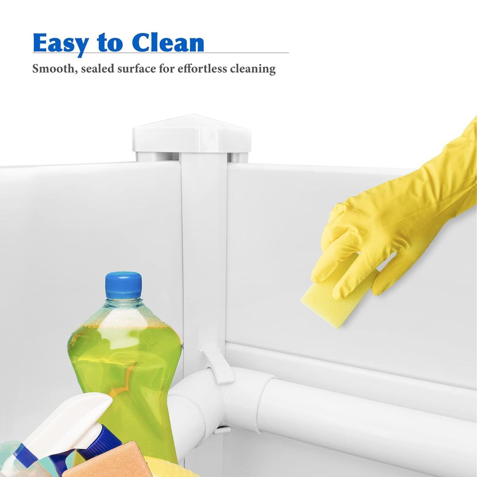 Dog Whelping Box 1.15m x 1.15m x 0.48m - Puppy Birthing PVC Pen - Image 6