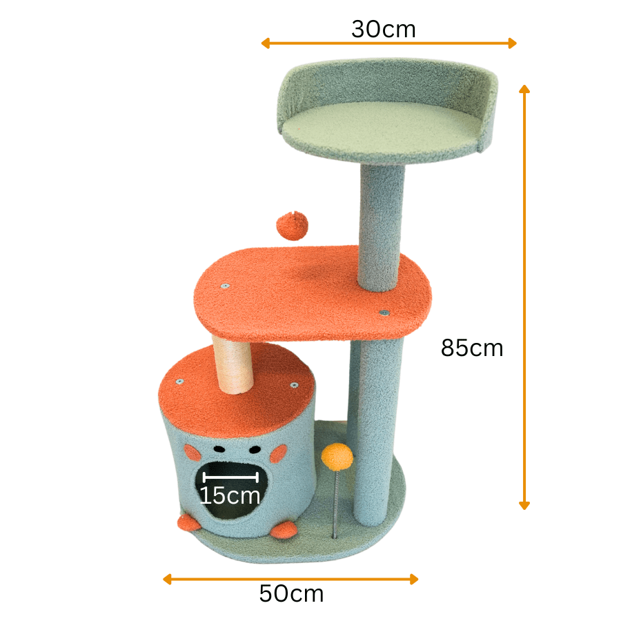 Petwiz 85cm Vivid Cat Tree Scratching Post Pole - Image 5