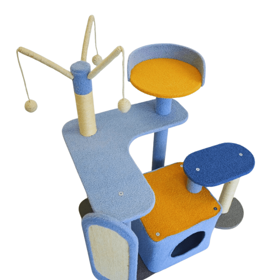 Petwiz KityKat Playland Cat Tree Scratching Post Pole - Image 2