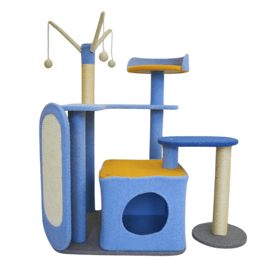 Petwiz KityKat Playland Cat Tree Scratching Post Pole - Image 5