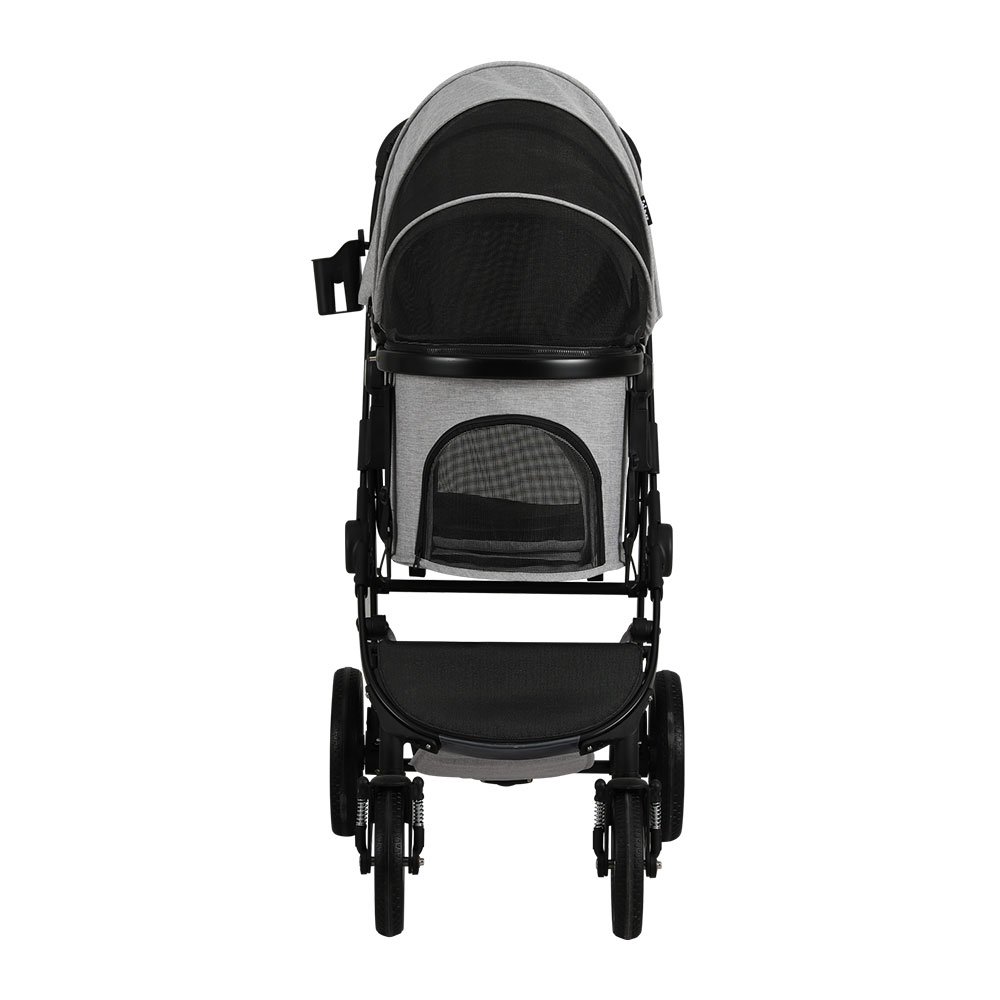 i.Pet Pet Stroller Dog Pram Large Cat Carrier Travel Pushchair 4 Wheels Foldable - Image 3