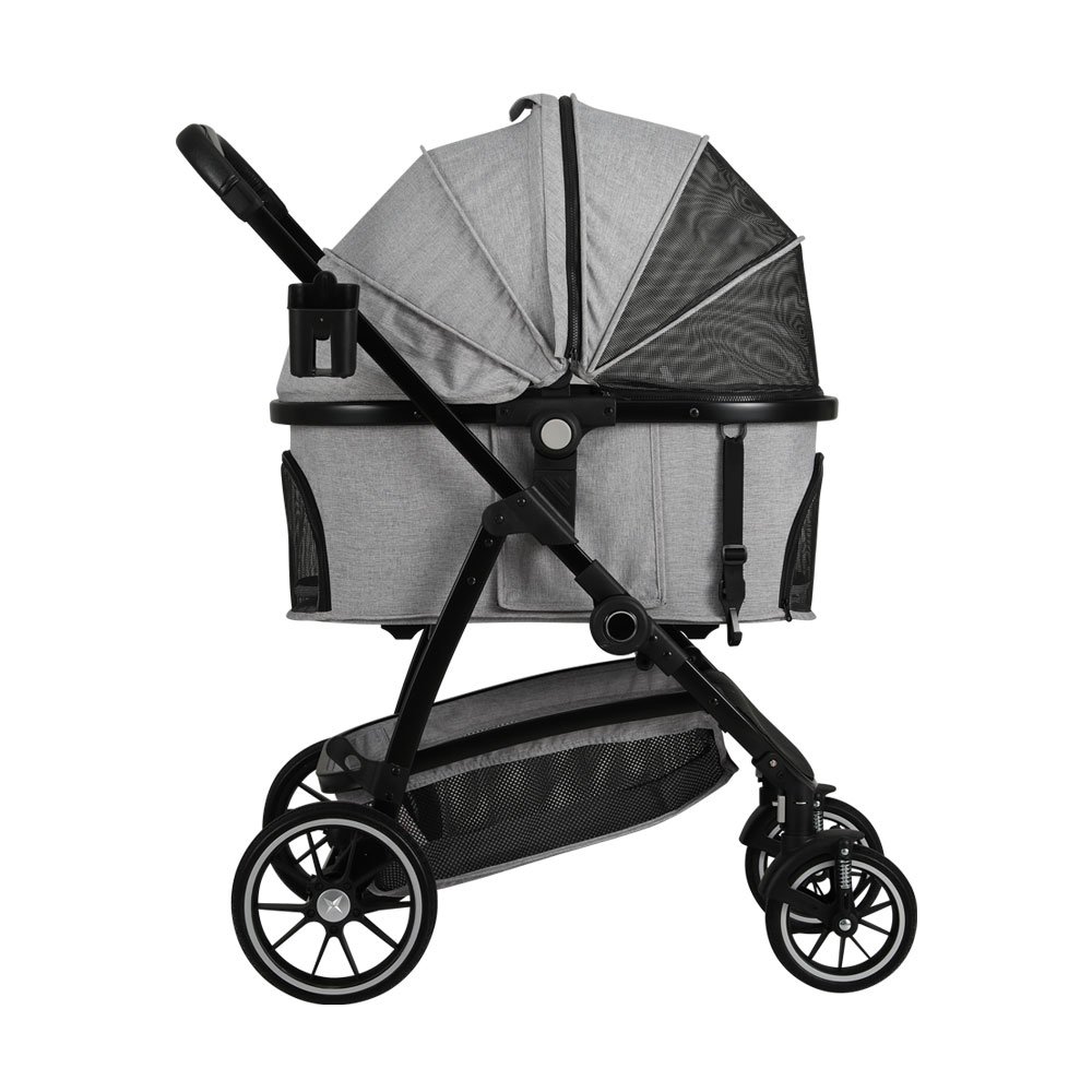 i.Pet Pet Stroller Dog Pram Large Cat Carrier Travel Pushchair 4 Wheels Foldable - Image 4