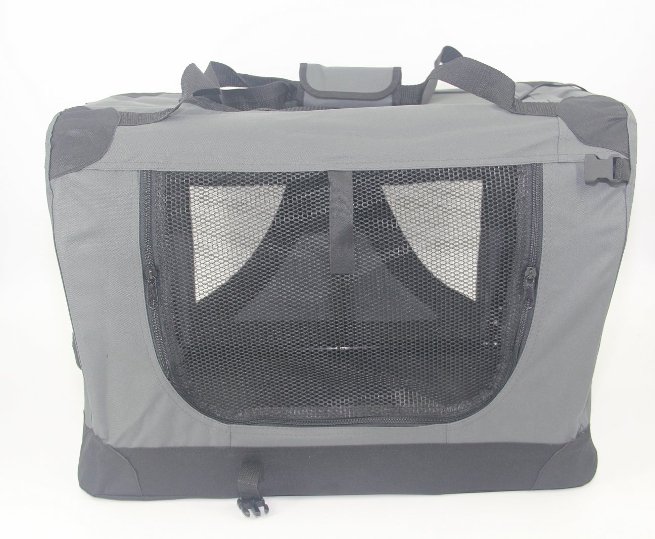 YES4PETS XXL Portable Foldable Pet Dog Cat Puppy Soft Crate-Grey - Image 4
