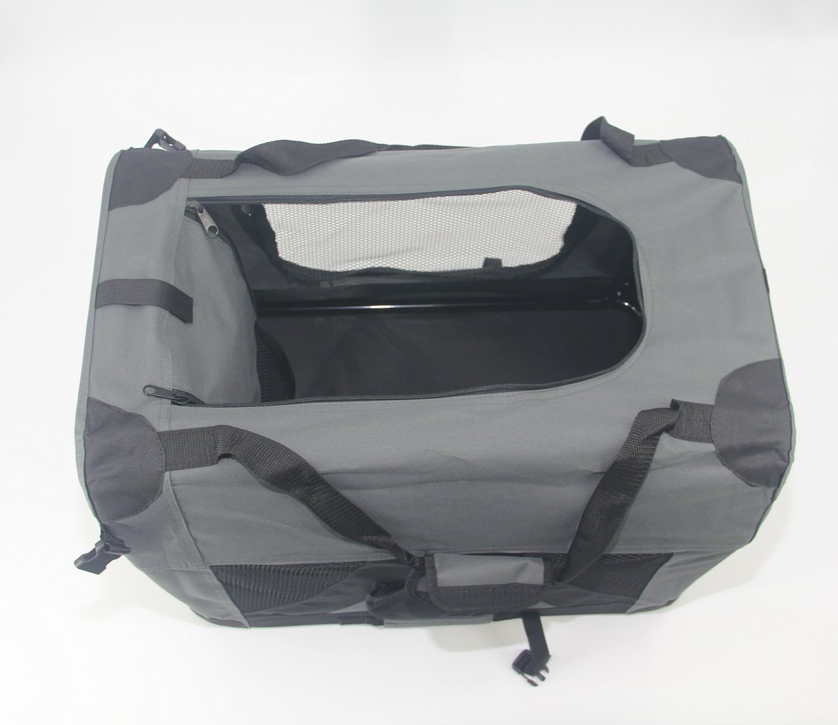 YES4PETS XXL Portable Foldable Pet Dog Cat Puppy Soft Crate-Grey - Image 5