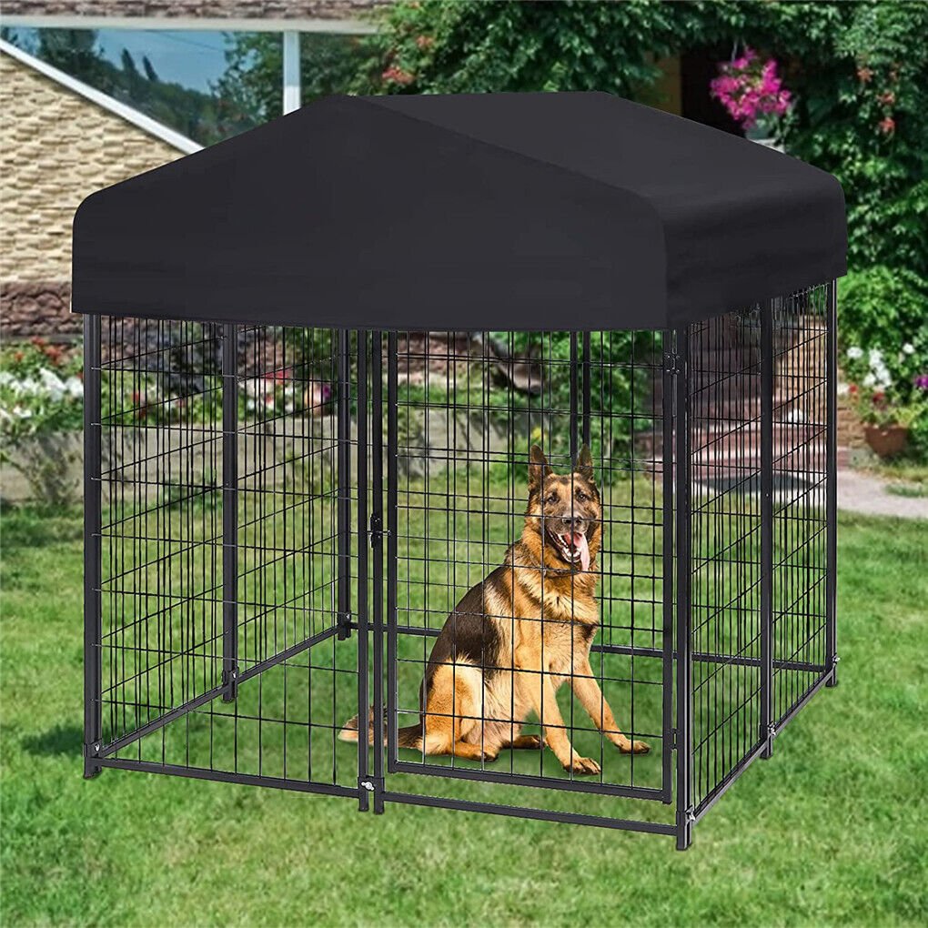 Extra Large Welded Wire Dog Kennel Outdoor Heavy Duty Crate Cage - Image 2