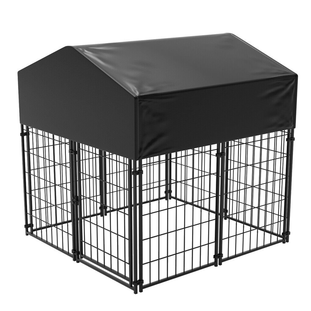 Extra Large Welded Wire Dog Kennel Outdoor Heavy Duty Crate Cage - Image 5