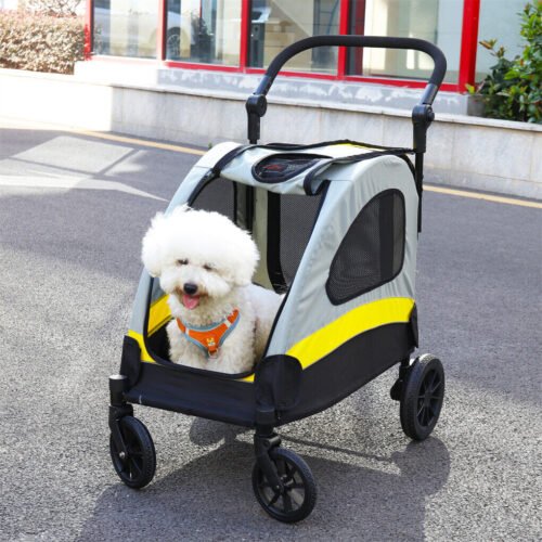 Dog Stroller Foldable Pet Travel Cart M Size