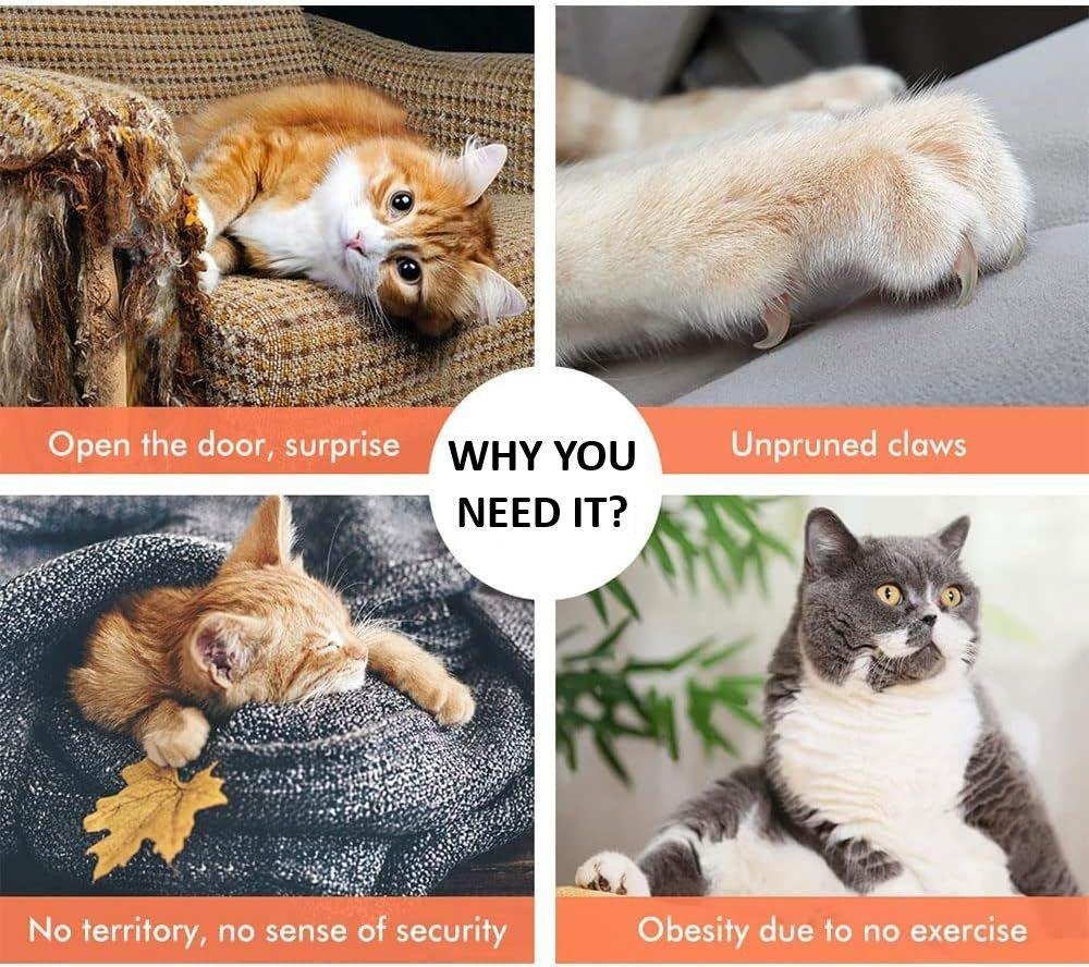 CARLA HOME 141cm Cat Tree Tower for Indoor Cats with Plush Perch, Ladder, Sisal Scratching Posts, Hammock & Condo for Kittens & Adult Cats (Beige) - Image 6